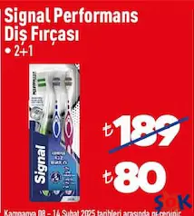 SİGNAL PERFORMANS DİŞ FIRÇASI 2+1